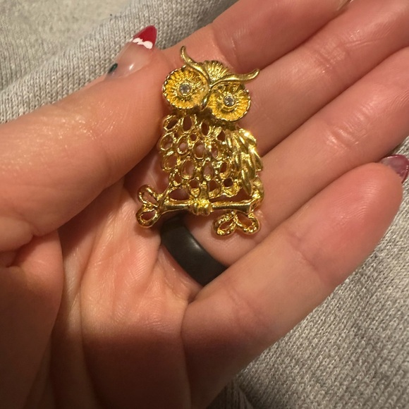 Vintage/Modern/Y2K Eras 8 Piece Mix of Adorable Assorted Owl Jewelry - Picture 9 of 11